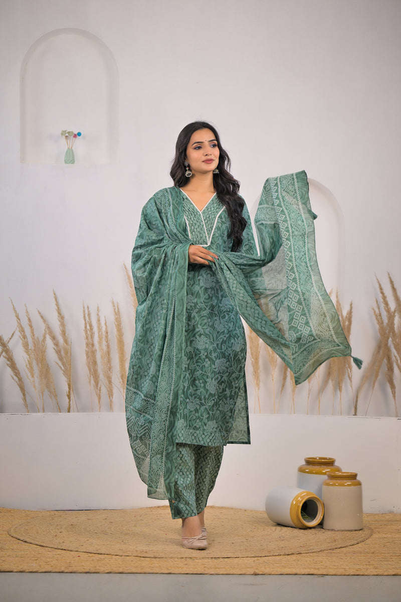 Daily wear cotton kurta set woman