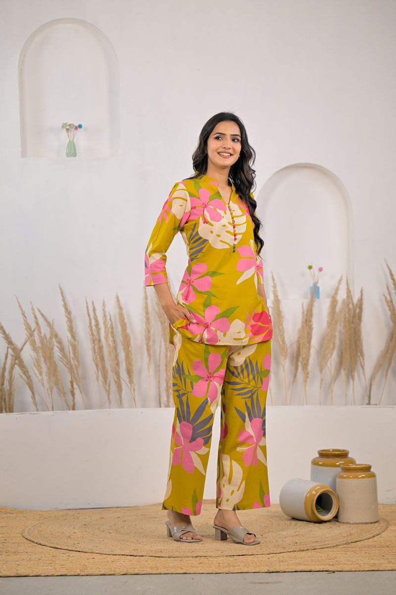 Girl casual wear cotton co ord set
