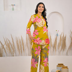 Girl casual wear cotton co ord set
