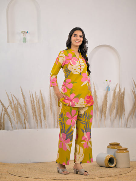 Girl casual wear cotton co ord set
