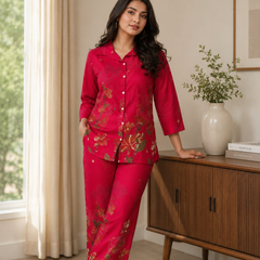Pink Co-Ord Set with Palazzo Pants