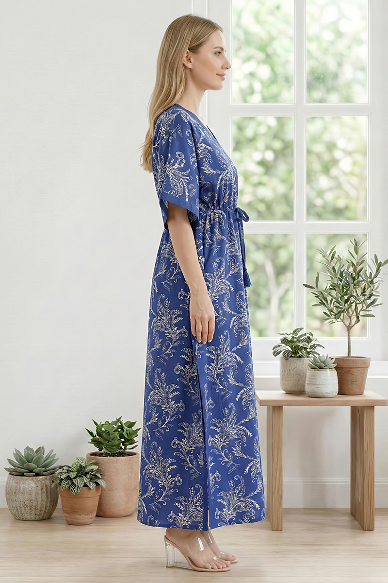Relaxed fit kaftan lounge wear for woman