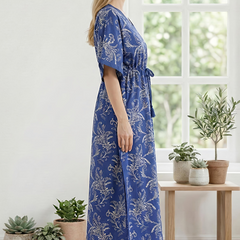 Relaxed fit kaftan lounge wear for woman