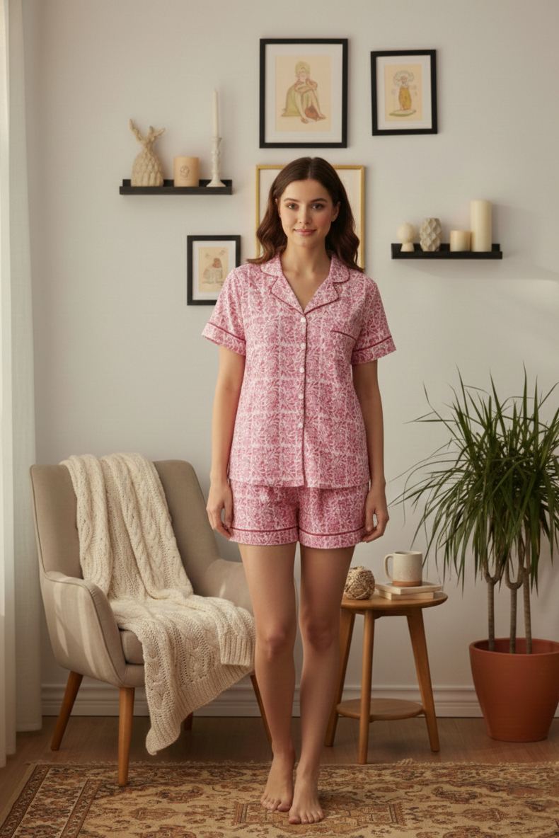 Comfortable cotton nightwear for woman