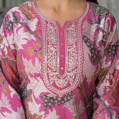 Floral Printed Straight Kurta Set with Dupatta