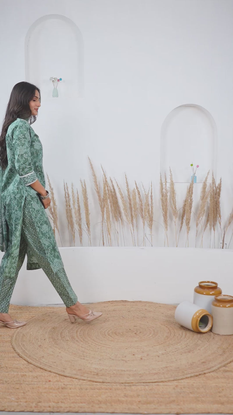 Daily wear cotton kurta set video