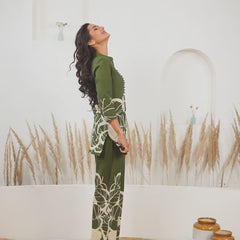 Woman cotton co ord set kurti and pant
Video